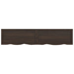 ZNTS Wall Shelf Dark Brown 180x40x cm Treated Solid Wood Oak 363838