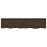 ZNTS Wall Shelf Dark Brown 180x40x cm Treated Solid Wood Oak 363838