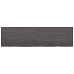 ZNTS Wall Shelf Dark Brown 140x40x cm Treated Solid Wood Oak 363822