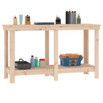 ZNTS Work Bench 140x50x80 cm Solid Wood Pine 822506