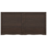 ZNTS Wall Shelf Dark Brown 120x60x cm Treated Solid Wood Oak 363819