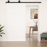 ZNTS Barn Door White 100x1.8x204.5 cm Solid Wood Pine 824624