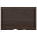 ZNTS Wall Shelf Dark Brown 80x50x cm Treated Solid Wood Oak 363790