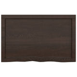 ZNTS Wall Shelf Dark Brown 80x50x cm Treated Solid Wood Oak 363790