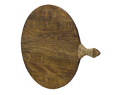 ZNTS RE-Engineered Large Round Serving Platter Mango Wood ENG115