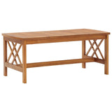 ZNTS Coffee Table 102x50x43 cm Solid Acacia Wood 310265