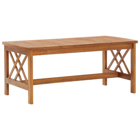 ZNTS Coffee Table 102x50x43 cm Solid Acacia Wood 310265