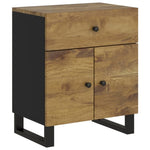 ZNTS Bedside Cabinet 50x33x60 cm Solid Wood Mango&Engineered Wood 350671