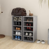 ZNTS Shoe Cabinets 2 pcs Concrete Grey 31.5x35x70 cm Engineered Wood 808990