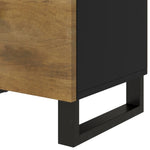 ZNTS Bedside Cabinet 50x33x60 cm Solid Wood Mango&Engineered Wood 350671