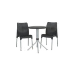 ZNTS Keter Bistro Set Chelsea Graphite 223562 420031