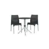 ZNTS Keter Bistro Set Chelsea Graphite 223562 420031