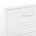 ZNTS Storage Cabinet White 42.5x35x101.5 cm Steel 336188