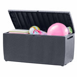ZNTS Keter Garden Storage Box Capri 302 L Anthracite Ecom 407756