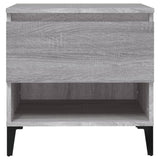 ZNTS Side Tables 2 pcs Grey Sonoma 50x46x50 cm Engineered Wood 819561