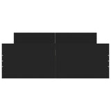 ZNTS Bed Frame without Mattress Black 120x200 cm 3203741