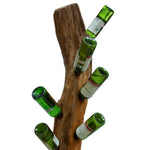 ZNTS Natural Teak Root Freestanding Wine Rack 8 bottles Reclaimed Teak Root LAW56