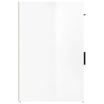 ZNTS Desk Cabinet High Gloss White 40x49x75 cm Engineered Wood 816794