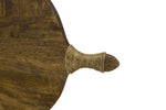 ZNTS RE-Engineered Large Round Serving Platter Mango Wood ENG115