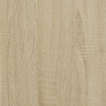 ZNTS Coffee Table Sonoma Oak 100x50x50 cm Engineered Wood and Metal 845367