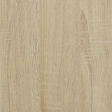 ZNTS Coffee Table Sonoma Oak 100x50x50 cm Engineered Wood and Metal 845367