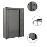 ZNTS Folding Wardrobes 2 pcs Grey 110x45x175 cm Fabric 282425