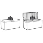 ZNTS Keter Garden Storage Box Capri 302 L Anthracite Ecom 407756
