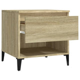 ZNTS Side Tables 2 pcs Sonoma Oak 50x46x50 cm Engineered Wood 819555