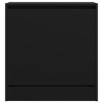 ZNTS Shoe Cabinet Black 60x34x63.5 cm Engineered Wood 839939