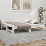 ZNTS Pull-out Day Bed without Mattress White 2x cm 823415