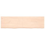 ZNTS Wall Shelf 180x50x cm Untreated Solid Wood Oak 363601