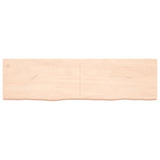 ZNTS Wall Shelf 180x50x cm Untreated Solid Wood Oak 363601