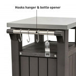 ZNTS Keter Multifunctional Outdoor Table for BBQ Unity XL Woodlook 404249