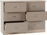 ZNTS Nevada 6 Drawer Chest 100-102-102