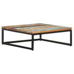ZNTS Nesting Coffee Tables 2 pcs Solid Reclaimed Wood 320390