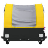 ZNTS Bike Trailer Black and Yellow 30 kg Iron 94120