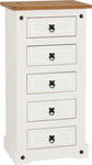 ZNTS Corona 5 Drawer Narrow Chest 100-102-065