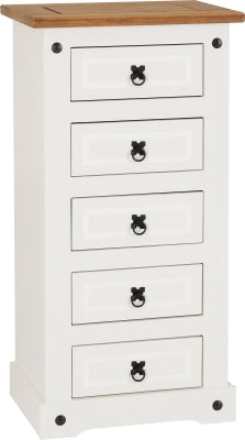 ZNTS Corona 5 Drawer Narrow Chest 100-102-065