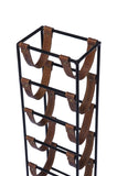 ZNTS Tall leather sling Wine Rack - 5 bottle Leather GLAD02