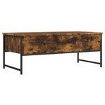 ZNTS Coffee Table Smoked Oak 101x49x39.5 cm Engineered Wood 837739