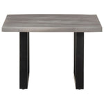 ZNTS Coffee Table with Live Edges 60x60x40 cm Solid Acacia Wood 321045
