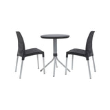 ZNTS Keter Bistro Set Chelsea Graphite 223562 420031