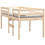 ZNTS High Sleeper Bed without Mattress 75x190 cm Small Single Solid Wood Pine 821619