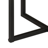 ZNTS Coffee Table 55x55x45 cm Solid Wood Acacia and Iron 372741