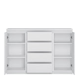 Fribo 2 door 4 drawer sideboard in White 4400701