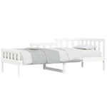 ZNTS Day Bed without Mattress White 90x200 cm Solid Wood Pine 840371