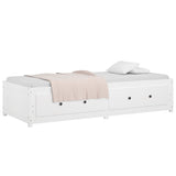 ZNTS Day Bed without Mattress White 90x200 cm Solid Wood Pine 821590