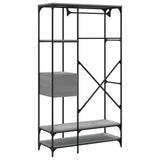 ZNTS Wardrobe with Drawers Grey Sonoma 100x40x180 cm Engineered Wood 838951