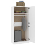 ZNTS Wardrobe White 90x52x200 cm Engineered Wood 800630