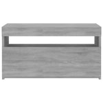 ZNTS TV Cabinet with LED Lights Grey Sonoma 75x35x40 cm 815125